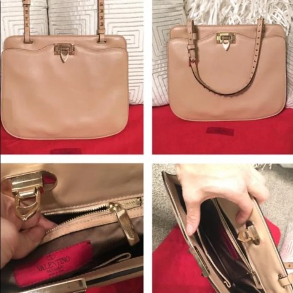 - Valentino Leather Rockstud lambskin